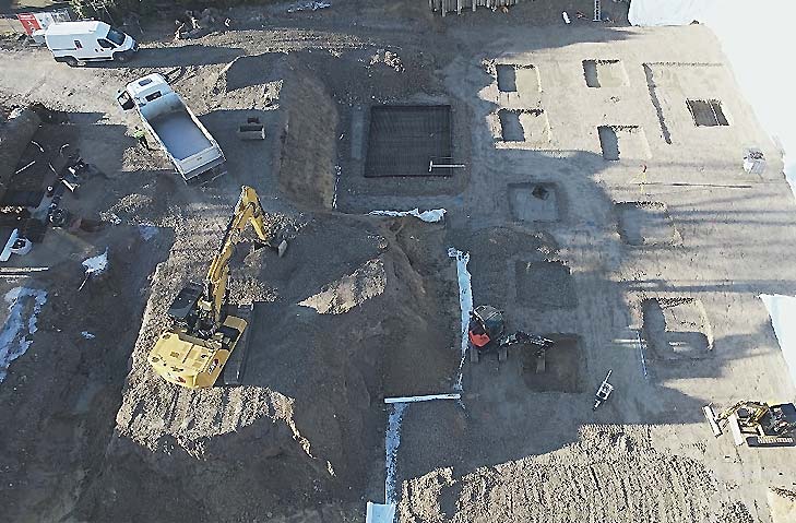 Erd- und Tiefbauarbeiten - Erstellen einer Baugrube